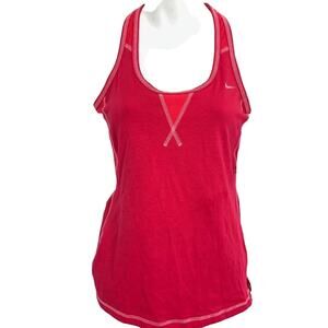 Nike Fit Dry Womens Racerback Pink Tank Top Gym Yoga Running Shirt sz XS